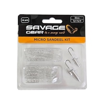 Savage Gear Lrf Micro Sandeel Kit 12 Adet 1+1.5+5 Silver