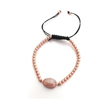 Asansörlü Swarovski Taşlı Bileklik Ayarlanabilir Kadın Rose Gold9 Çok Renkli