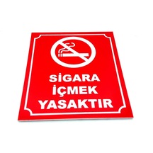 Sigara Içmek Yasaktır Tabelası 10 Cm X 12 Cm