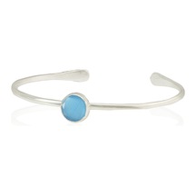 Kadir Jewellery Zirkon Taşlı Ayarlanabilir 925 Ayar Gümüş Kaplama Bilezik Koyu Mavi