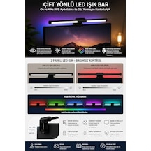 Neo Vista Dokunmatik Monitör Üstü Led Aydınlatma Rgb Ambiyans & 3 Renk Işık Ayarlanabilir