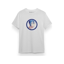 Love Live Anime Superstar Circle Blue Beyaz Kısa Kol Erkek Tshirt 001