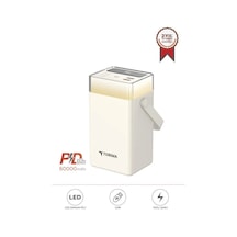 Mobil Enerji Ofis Gücü Pratik Güç Taşınabilir Batarya 60000 Mah Trm-1061 Beyaz 22,5w Diğer