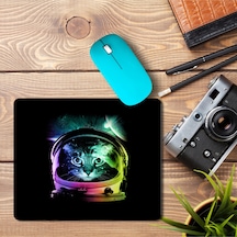 Space Cat V Baskılı Mousepad Mouse Pad