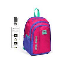 Coral High Sport Neon Mercan Lavanta Beş Bölmeli Usb Şarjlı Kulak
