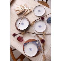 Kütahya Porselen Lily 4 Parça 21 Cm Pasta Tabağı 447018
