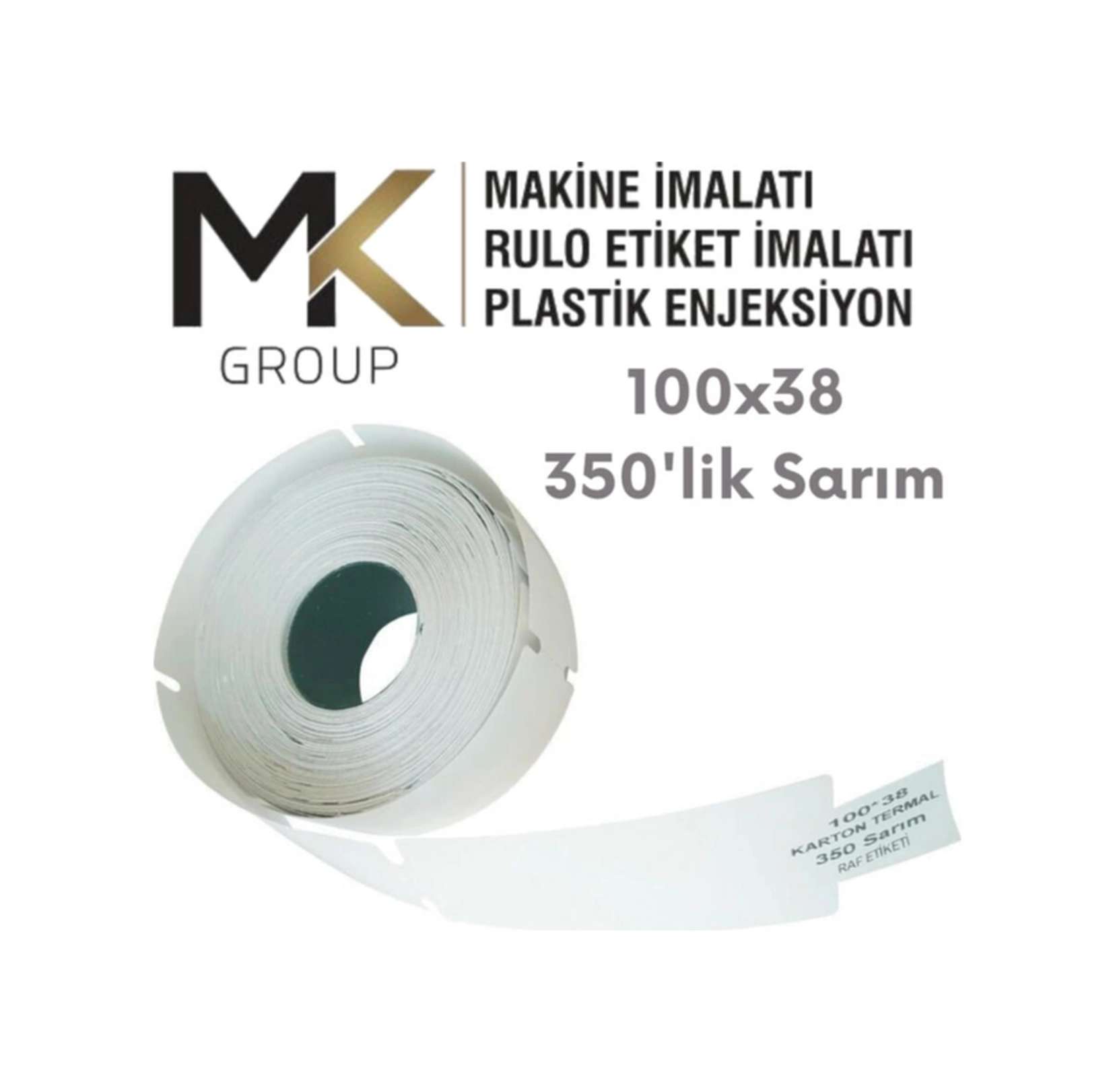 100x38 350'lik Sarım / 1 Adet / 350li Raf Etiketi / Reyon Etiketi/ Diğer