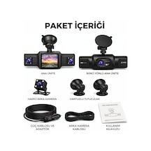 4 Kanallı 1080p Araç Kamerası 3.16 İnç Ips Ekran Gece Görüşlü Park Modlu