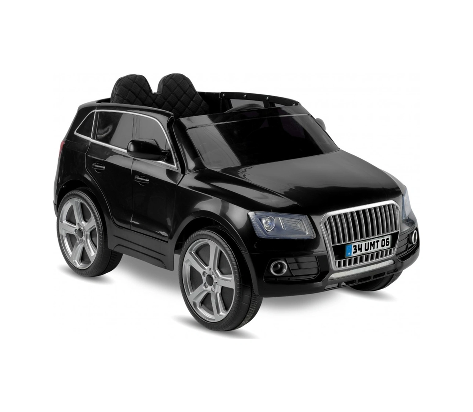 Q-suv Akülü Jeep 12v Uzaktan Kumandalı Akülü Araba Audio Q Suv Akülü Araçlar Siyah