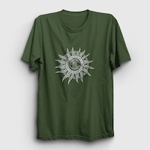 Presmono Unisex Sun Alice In Chains T-shirt Haki