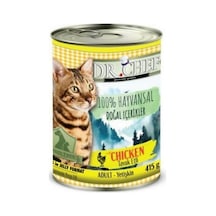 Dr.Chef Tahılsız Tavuk Etli Konserve Yetişkin Kedi Maması 24 x 415 G