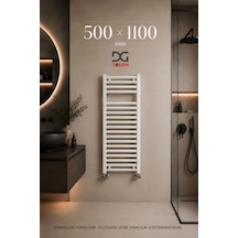 500X1100 Beyaz Havlupan 15 Borulu Banyo Havlupanı