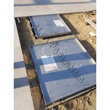 Üzeri Mermer Uygulanabilir AISI 304 Kalite 70x70 cm Paslanmaz Makine Daire Kapağı