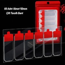 3b Trend 60 Parça Güçlü Şeffaf Çift Taraflı Bant 18 50 Mm Kolay Açılır, Çok Amaçlı Kullanım