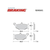 Yarı Metalik Fren Balatası / Suzukı / Gsr 600 / 600cc / Arka / 2006-2007-2008-2009-2010