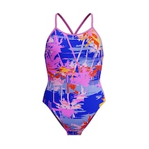 Speedo Speedo Alov Dıgı Vbk 1pc Jf Blue/pınk Kız Çocuk Mayosu 8-1284618199 Mavi Mavi