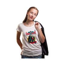Sherlock Comic Kadın Beyaz Tshirt