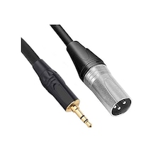 3-pin Xlr Erkek - 3,5 Mm Stereo Erkek Ses Kablosu 2 Metre