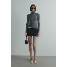 Suud Collection Füme Boğazlı Body