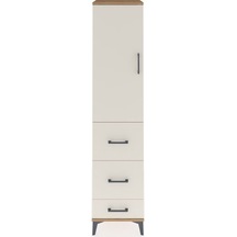 Hyperion Dolap 3 Raflı 3 Çekmeceli Tek Kapaklı 44x44x195 Çam-... Çam