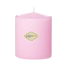 6x6 Pembe Silindir Mum Pembe 6x6 Pembe Silindir Mum Pembe
