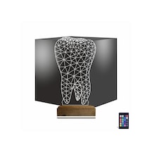 Luvivia Diş 3d Lamba - Masa Gece Lambası Şeffaf