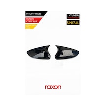 Hyundaı Accent Blue Sinyalli 2011-2019 Batman & Yarasa Ayna Kapağı Parlak Piano Black Sport