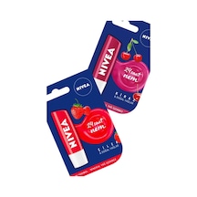 Nivea 24H Çilek - Kiraz Nemlendirici Dudak Balmı