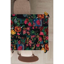 Çok Renkli Patchwork Dokuma Leke Tutmaz Masa Örtüsü Mso290n11
