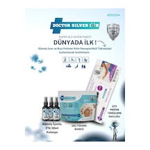 Doctor Silver Ion Gümüş İyonlu Kolonya 3 x 50 ML + Saç Yıkama Bonesi + Perine Islak Mendili 12'li