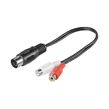 5 Pin Din To 2 Rca Dişi Kablo 1.5 Metre Yüksek Kalite Belirtilmemiş