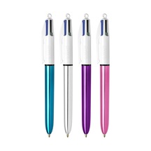 4 Colours 3'lü Tükenmez Kalem Seti Kırmızı - Mavi - Pembe Karışık Çok Renkli