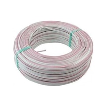 B812-1211-1346 2x0,75mm² Kırmızı-beyaz %100 Bakır Hoparlör Kordon Kablo Borsan 100 Metre
