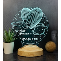 3D Led Lamba 3Boyutlu Iyi Kalpli Doktorum Kişiye Özel Hediye