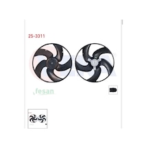 Peugeot 206 1998-2008 Klimasız 100w Tek Motor Fan Motoru