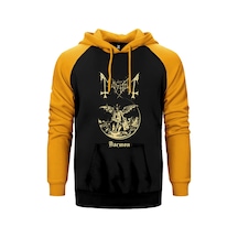 Mayhem Daemon King Sarı Renk Reglan Kol Kapşonlu Sweatshirt Sarı