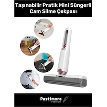 Premium Taşınabilir Mini Tezgah Banyo Mutfak Çekpas Lavabo Çekpası Süngerli Cam Silme Çekpası
