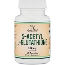 Double Wood S-acetyl Liposomal L-glutathione Antioxidant 100mg 60 Caps Aromasız
