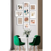 10 Parçalı Çerçeve Görünümlü Mdf Tablo Seti Flm061 Çok Renkli - 713604839 Çok Renkli