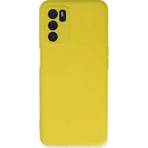 Newface Oppo A16 Kılıf Nano İçi Kadife Silikon - Sarı Renk: Sarı