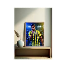 Poster Sarı Lacivert Mason Greenwood Ahşap Çerçeveli Tek Parça Futbol Tablo Çok Renkli - 911969637 Çok Renkli