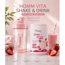 Homm Vita Shake Drink Set Çilek Aromalı