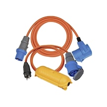 Kamp Adaptör Seti/cee Adaptör Kablosu 1,5 M, Cee 230 V Uzatma Kablosu 3 M, Safe-box Big Ip44 Her Kamp Tatili İçin İdeal Kamp Aksesuarı, Ip44 , Turuncu Diger