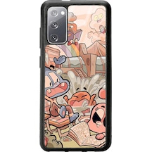 Samsung Uyumlu S20 Gumball Tasarımlı Glossy Telefon Kılıfı Siyah