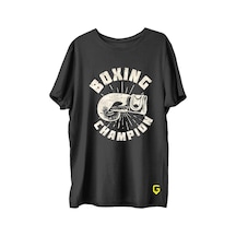 Top Glory Boxing Baskılı Penye Boks Sporcu T-Shirt (532149869)