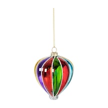 Balloon Ağaç Süsü 9 Cm Açık Ahşap