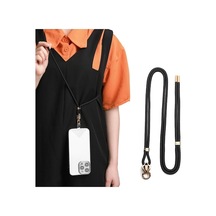 Rogfer Sulada Çok Fonksiyonlu Evrensel Cep Telefonu Love Lanyard Siyah