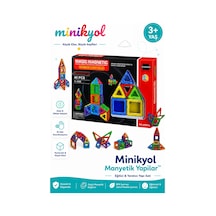 Manyetik Yapılar 40 Parça Eğitici Yaratıcı Yapı Seti 2d 3d İnşa Oyuncağı