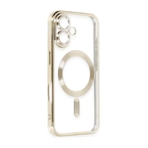 Apple   Uyumlu   iPhone 16 Kılıf Kross Magneticsafe Kapak - Gold
