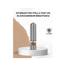 Tek Elle Kullanılan Otomatik Baharat Değirmeni Işıklı Sistem